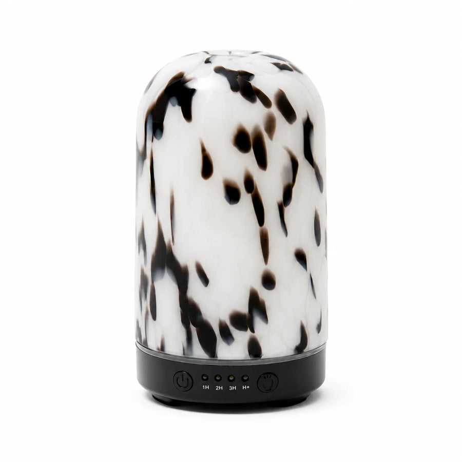 Tortoiseshell Glass Electric Diffuser — White